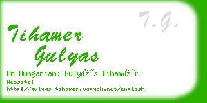 tihamer gulyas business card